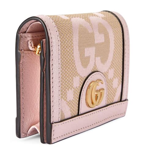 gucci pink monogram wallet|personalized Gucci wallet.